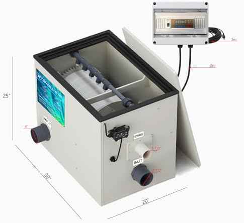 Rotary Drum Filter,Canister Filter,RDF Fully Automatic Water Self-Cleaning Filtration for Koi Pond,Fish Pond,Aquarium,Seedling Cultivation Base,Aquaculture,Hydroponics (8000GPH Advanced Edition)