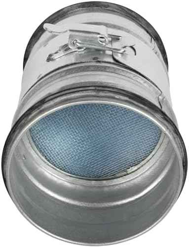 4" Inch Inline Round Duct Filter - G4 Class Filter with Mesh Screen