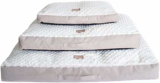 Dog Crate Mat - 40" x 29" Plush Cushion - Waterproof & Removable Cover - Pet Bed with Handle