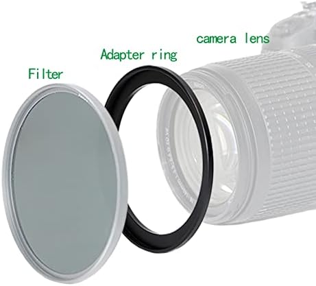 58mm to 55mm Step-Down Ring Filter Adapter,for All Brands UV ND CPL, Metal Ring Step-Down Rings Adapter Filter (58mm-55mm)