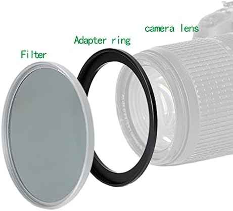 46mm to 72mm Step-Up Ring Filter Adapter for All Brands UV ND CPL Metal Ring Step-Up Rings Adapter Filter (46mm-72mm)