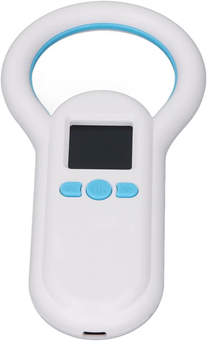 Garosa Animal Microchip Scanner 1.44in Screen 500 Data Storage 915M USB 2.4G Wireless BT Pet Chip Reader with 3 Connection Methods for ISO 11784 11785 FDX B Compatible
