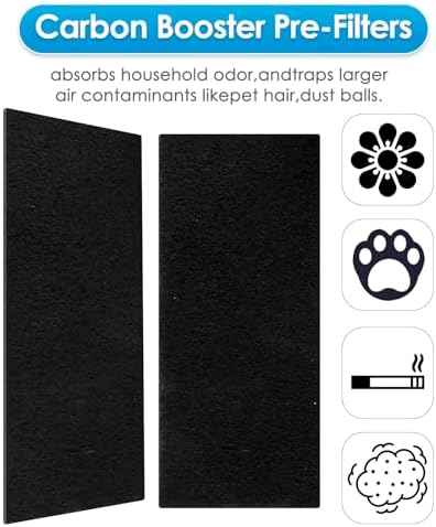 (3 Pack) AER1 Filter 1 HEPA Filters + 2 Carbon Booster Filters
