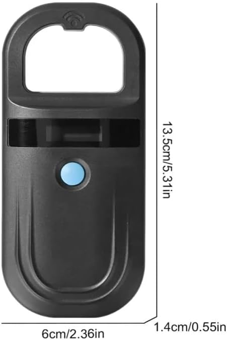 Pet Microchip Scanner ISO11784/85/FDX-B/EMID Animal Handheld Reader,134.2kHz Pet ID Scanner Rechargeable Animal Chip Registration, for Dog/Cat/Pig/Animal (BT Black)