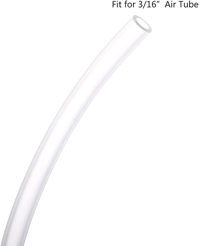 ALEGI 320 Feet Standard 3/16" Flexible Airline Tubing with Connectors for Aquariums, Terrariums and Hydroponics