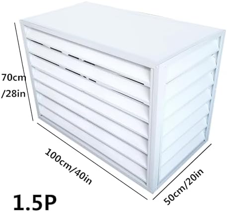 Pool pump covers for outside units, mini split covers for outside units, aluminum outdoor garden air conditioner cover, sturdy and durable, noise-proof, suitable for gardens, balconies, walls ( Color