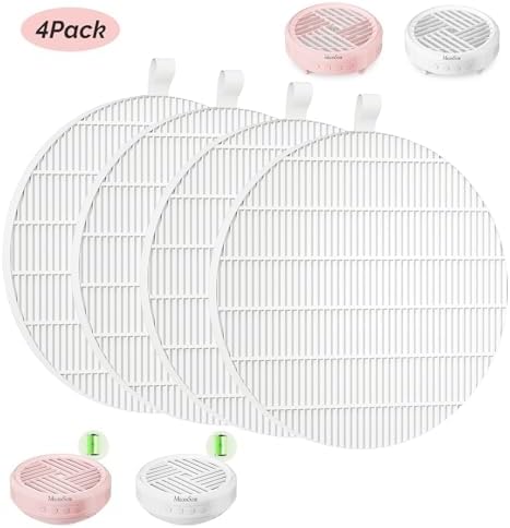 SProR Nail Dust Collector Replacement Filter, 4 Pack Reusable Dust Filter for MelodySusie Hpro/SProR Nail Dust Collector, Compatible Fine Filter for Efficient Nail Dust Collection
