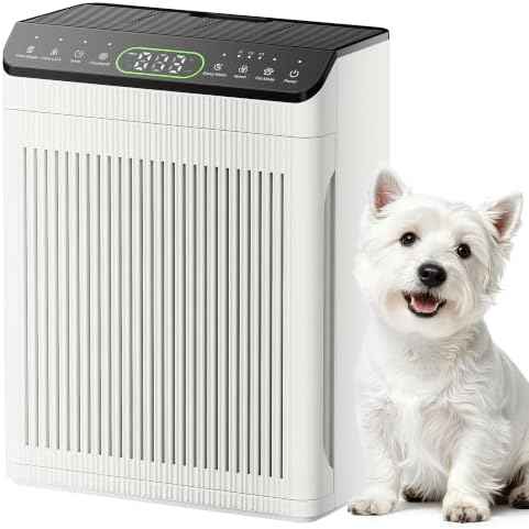 Air Purifiers for Home Pets Up to 2200Ft² Pre-Filter Washable, Ivory
