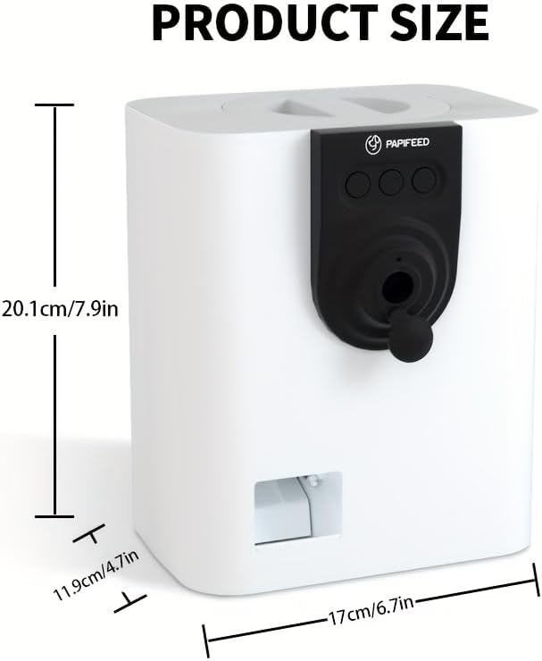 Pet Camera Treat Dispenser, 360°View Dog Camera with Phone App, 5G&2.4G WiFi 2-Way Talk Pet Cam Indoor for Cats Remote Treat Tossing, Motion Alerts, Auto Tracking