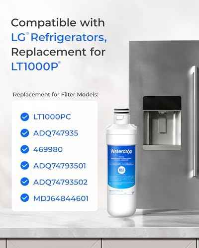 Waterdrop ADQ747935 Refrigerator Water Filter and Air Filter, 3 Combo