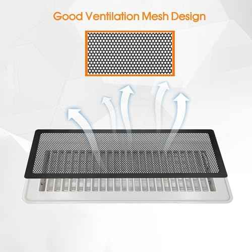 Floor Register Vent Cover, 4"x10" Magnetic Air Vent Screen Mesh Covers