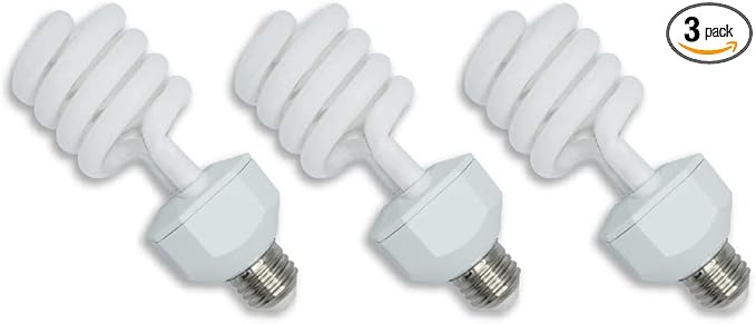 lumenivo UVB Reptile Light 23W 10.0 Desert Terrarium UVB Bulb for Bearded Dragon, Dwarf Monitors, Veiled Chameleons - Simulates UVB from The Sun to Help in Calcium Absorption - 120V - 3 Pack