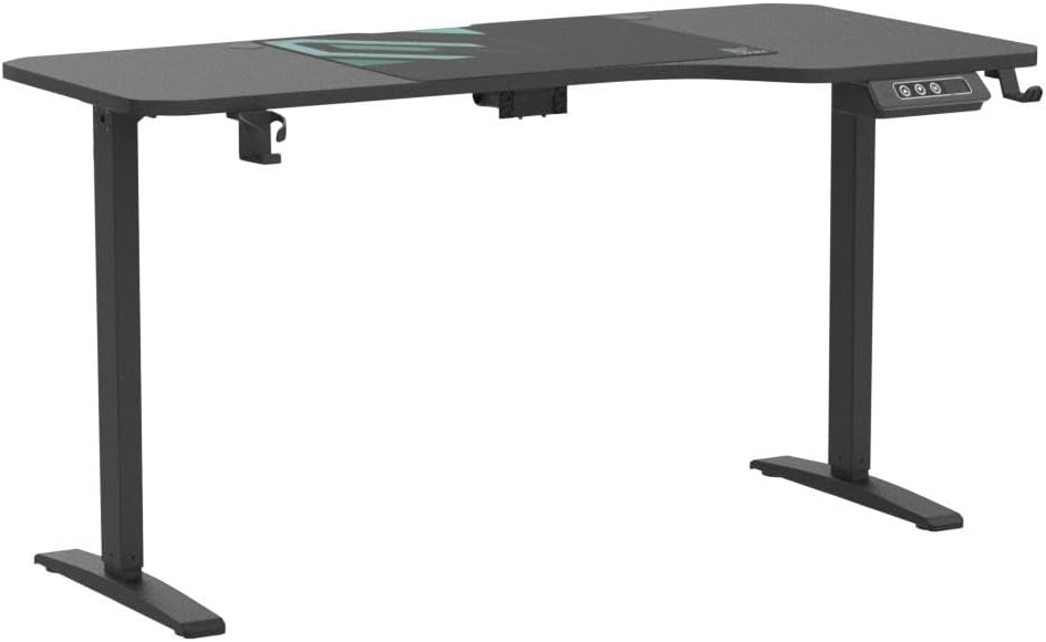 JWX 63-Inch Dual Motor L-Shaped Electric Standing Desk, Black