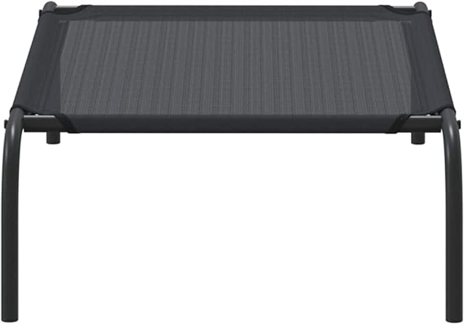 Elevated Dog Bed for Small Pets, Raised Cooling Pet Cot with Breathable Textilene Fabric, Durable Powder-Coated Steel Frame, Portable Indoor Outdoor Pet Bed for Dogs 11-22 lbs