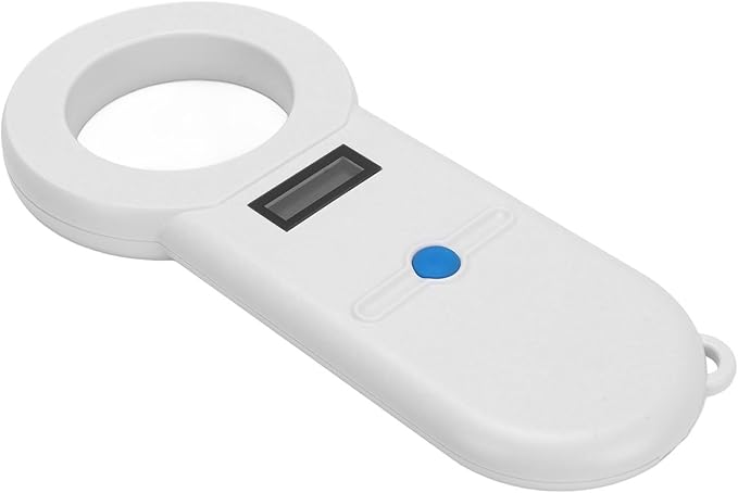 Pet Microchip Reader, EMID Animal Handheld Scanner with OLED Display and USB Charging, Supports ISO 11784 11785 FDX B for Dogs Cats Livestock Poultry