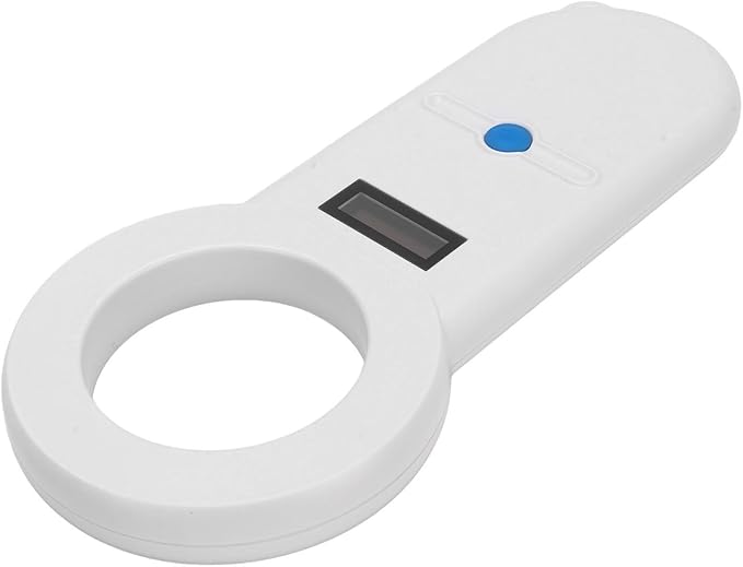 Pet Microchip Scanner with OLED Display, 134.2Khz USB Rechargeable ID Reader - High Frequency ISO Standard Compatible, Portable Lightweight Design for Animal Identification
