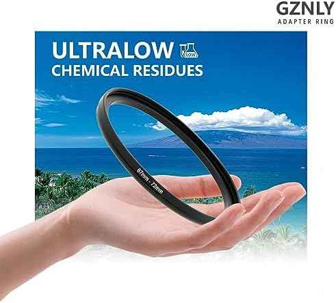 49mm to 46mm Step Up Ring Filter Adapter Black Metal Step up Adapter Rings Compatible with All Brand UV CPL ND Camera Lens Filter Step Down Ring (49mm-46mm)