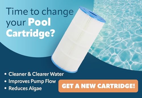 PURELINE 120 Sq Ft Pool Replacement Cartridge Filter, Compatible with Jacuzzi Sherlock 120, SHER120