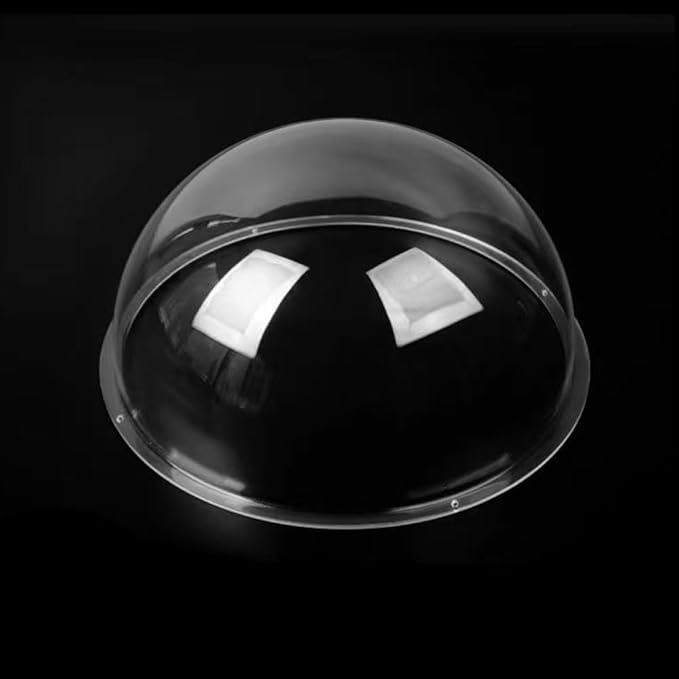 LOTOWELZON 3.15inch Clear Acrylic Replacement Transparent Clear Camera Dome Cover Security Camera Housing Pet Dog Fence Window Skylight Window (ID80mm*H44mm/3.15 * 1.73in)