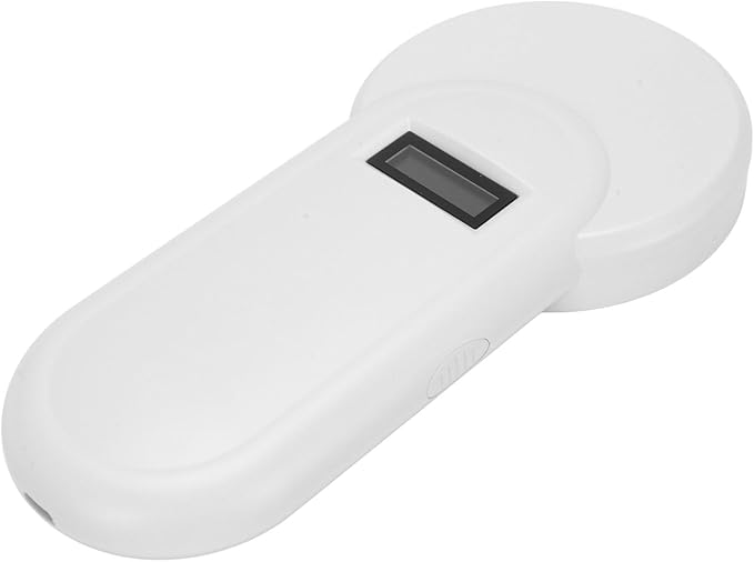 Handheld Animal Chip Reader, Rechargeable Pet Scanner with OLED Display for Dogs Cats Horses Pigs Cows Sheep, ISO11784 5 FDX B Compatible