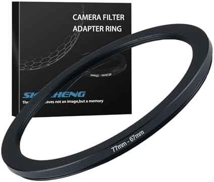 77mm to 67mm Step Down Ring Filter Adapter Metal Ring Step Down Rings Adapter Filter Compatible with All 67mm UV, CPL, ND, Lens Hood, Threaded Lens ect (77mm to 67mm)