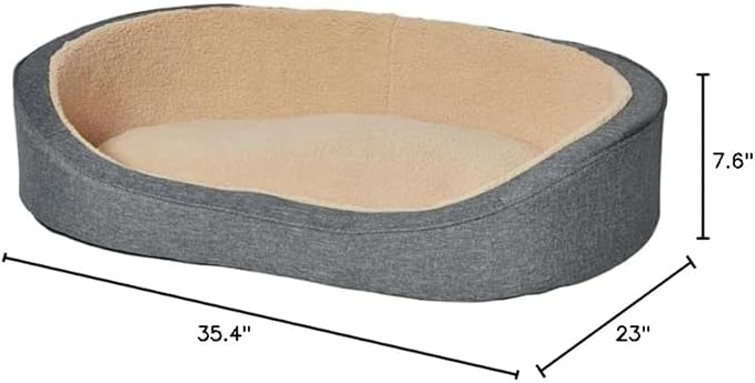 MidWest Homes for Pets Medium QuietTime Deluxe Hudson Pet Bed- Gray