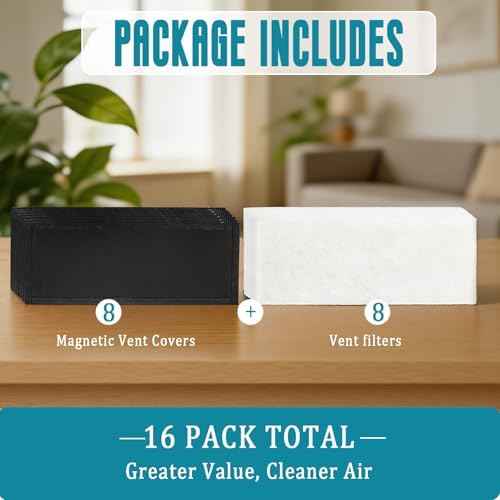8 Pack Magnetic Vent Screen Mesh Covers & Air Vent Filters 4x10 inch