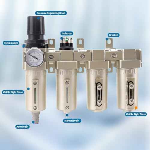3/4" NPT Industrial Grade 4 Stage Air Compressor Drying System, 0-240
