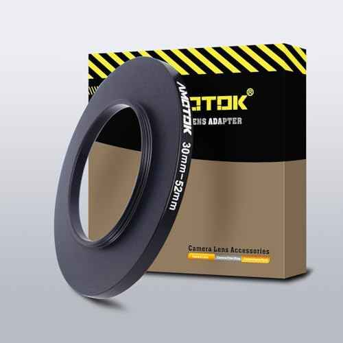 30mm Lens to 52mm Camera Lens Adapter,30mm to 52mm Filter Step up Ring