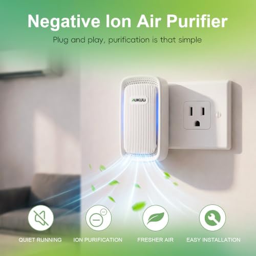 Air Ionizers 4 Pack - Plug In Mini Air Purifiers for Home, Bedroom, Office