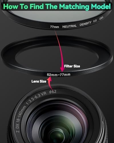 49-43mm Step-Down Ring Adapter, 49mm to 43mm Step Down Filter Ring for 49mm Lens Install 43mm ND CPL UV Camera Lens Filter(49mm-43mm)