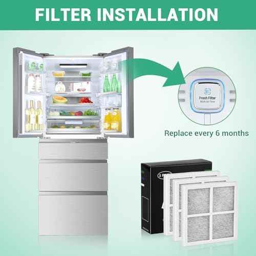 Barkior 6-Pack Refrigerator Air Filter Replacement for LG LT120F &