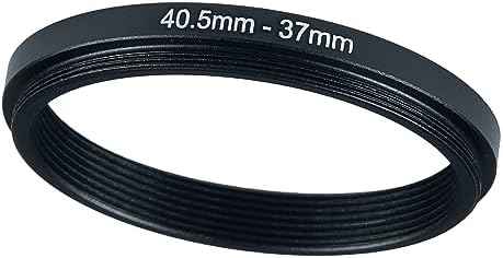 40.5mm to 37mm Step-up Adapter Rings Filter Adapter Black Metal Step