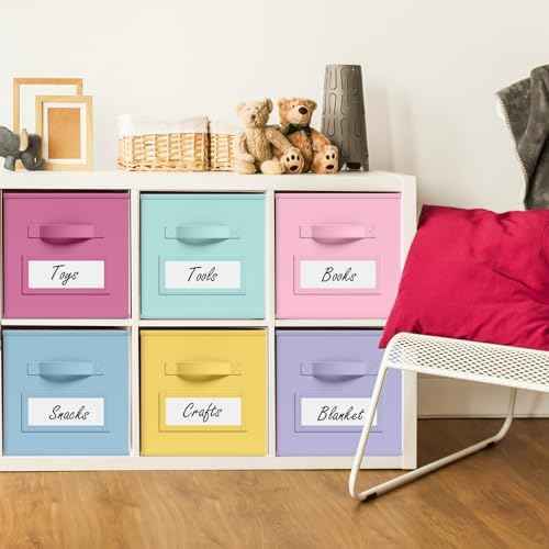 Teenyyou 10 Pack Fabric Storage Cubes 11 Inch Collapsible Cube Bins