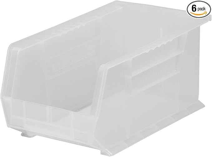 Akro-Mils 30239 AkroBins Plastic Storage Bins, Space-Saving Stackable Bins