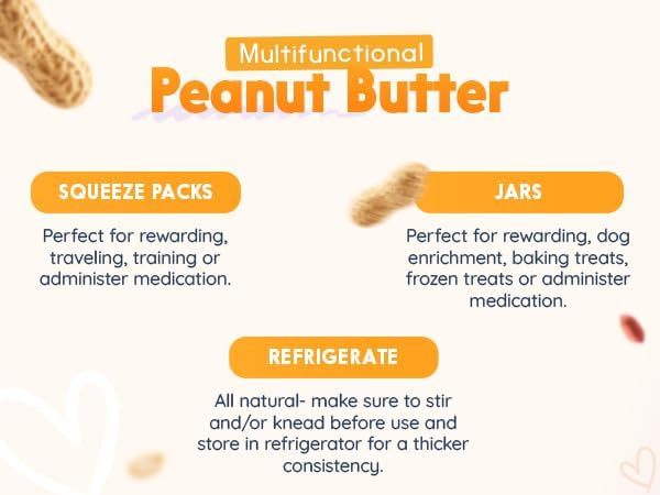 BUDDY BUDDER Barkin Banana + Pumpkin Pup, 100% All Natural Dog Peanut Butter, Peanut Butter Dog Treat, Made in USA (Set of 2 | 17oz ea)