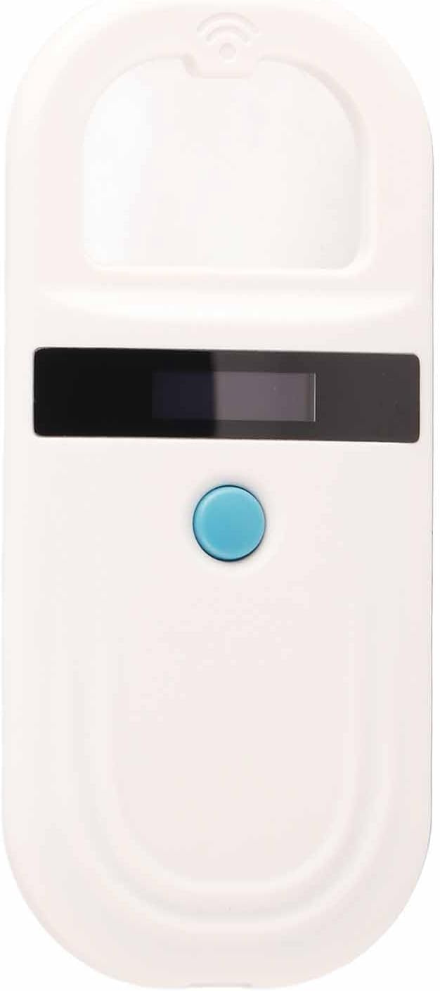 Pet ID Reader Rechargeable Microchip Scanner for Animal Management, OLED Display Screen for Outdoor Use, USB Interface, Applicable for Pet Owners