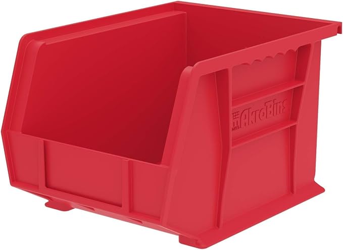 Akro-Mils 30239 AkroBins Plastic Storage Bins, Space-Saving Stackable Bins
