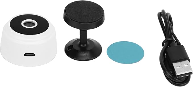 ciciglow A9 Camera Indoor, 1080P Magnetic Pet Dog Camera Baby Camera Mini Camera Security Camera (White)