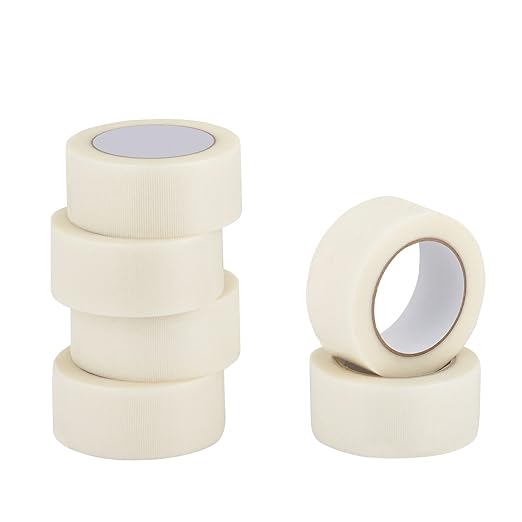 Lichamp 6 Rolls Clear Duct Tapes Heavy Duty, Waterproof No Residue Clear Duct Tape for Packaging Taping Sealing Repairing Tying, Thick & Wide Tape for DIY or Commercial Use, 2 Inches x 25 Yards