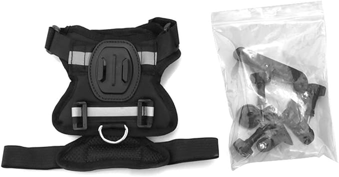 Lightweight Cat Wearable Camera Rig For Dual For Action Cams With Support Frame And 1/4 Adapter For Unique Feline Point Of View Footage