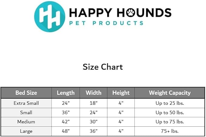Happy Hounds Oscar Rectangle Orthopedic Foam Sherpa Dog Bed, Large (48 x 36 in.), Mocha
