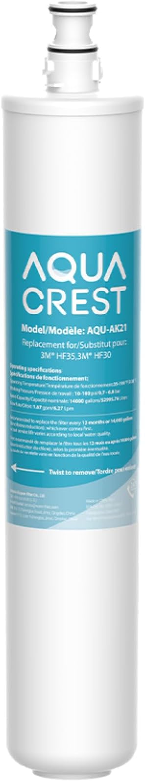 AQUA CREST AK21 Under Sink Water Filter, Replacement