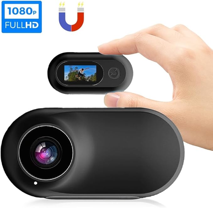 Cat/Dog Collar Camera with 32GB SD Card, HD 1080P Mini Body Action Camera for Outdoor, Birthday Gift