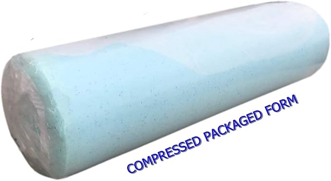 Pet Dog Bed Blue Cooling Gel Infused High Density Solid Memory Foam Pad (55x47x4 inches (2pack))