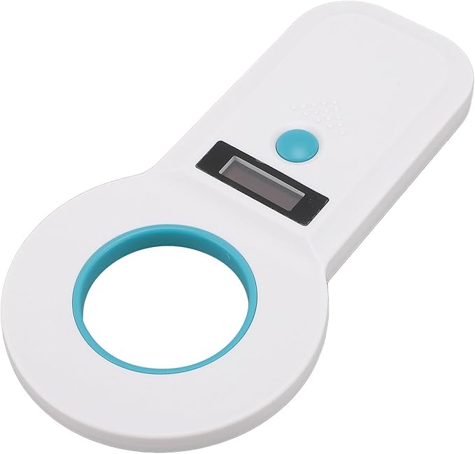 aqxreight Pet Chip Scanner Animal Tag Reader USB Interface 15 Digits Microchip Recognizer for Cats Dogs 128 Data Storage Black Your Which Microchip Efficient Reliable Obtain Can This (White)