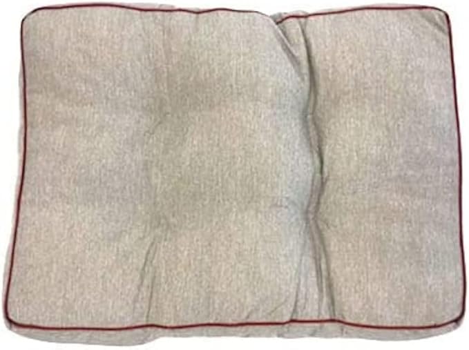 Midlee 40" x 28" Grey Tufted Dog Bed (Large 40" x 28")