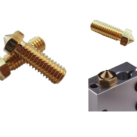 12Pcs Volcano Nozzles 0.4mm, Vyper Nozzles M6 Thread Hotend Extruder Volcano