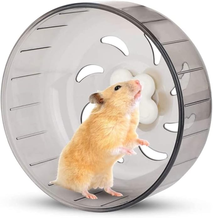 Mini Silent Exercise Wheels for Hamsters Less Than 4 inches 10 cm in Length Toys Hamster Ball Small Pet Running Toy Ball Gerbils Mice Rat Guinea Pig Hamster Cage Accessories