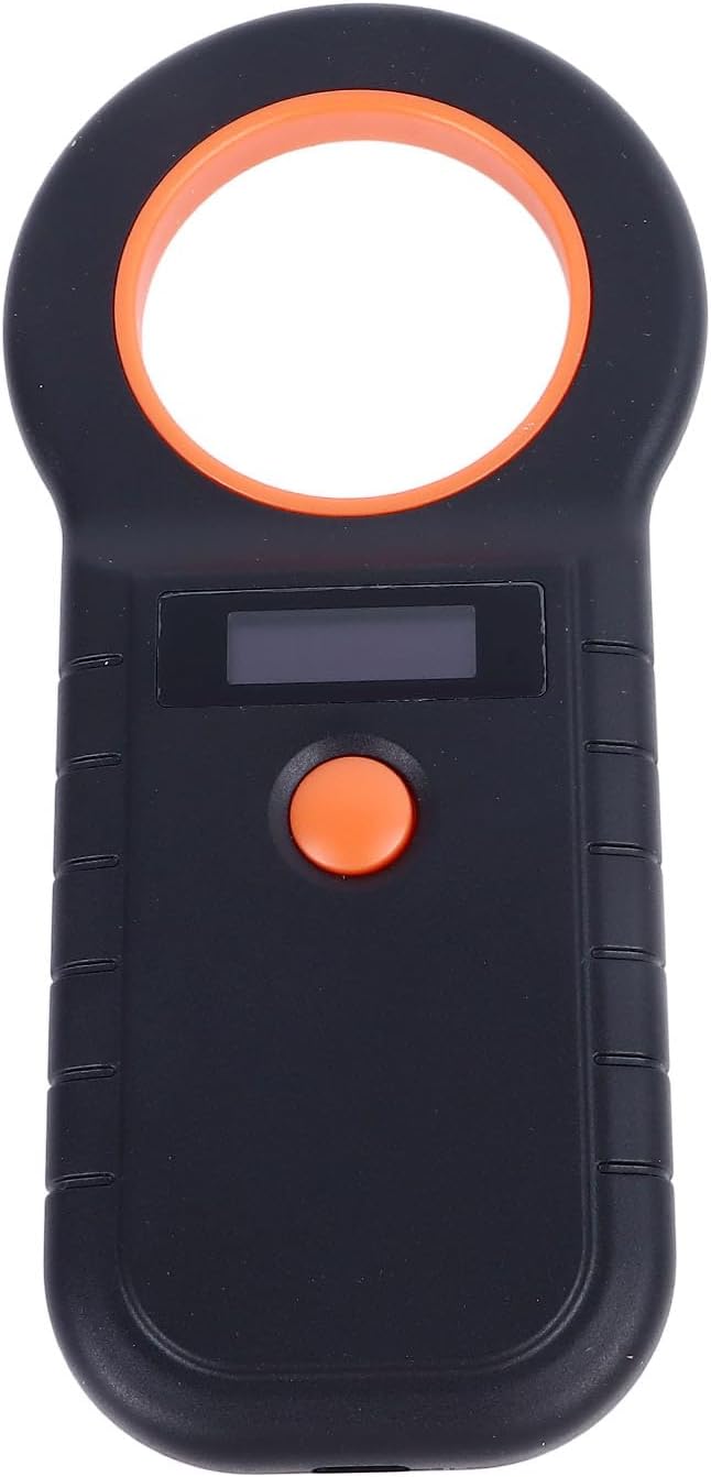 Semme Handheld Animal Microchip Scanner for Efficient Pet ID Reading Portable with Built in Rechargeable Battery Ideal for Dogs Cats Cows and Sheep